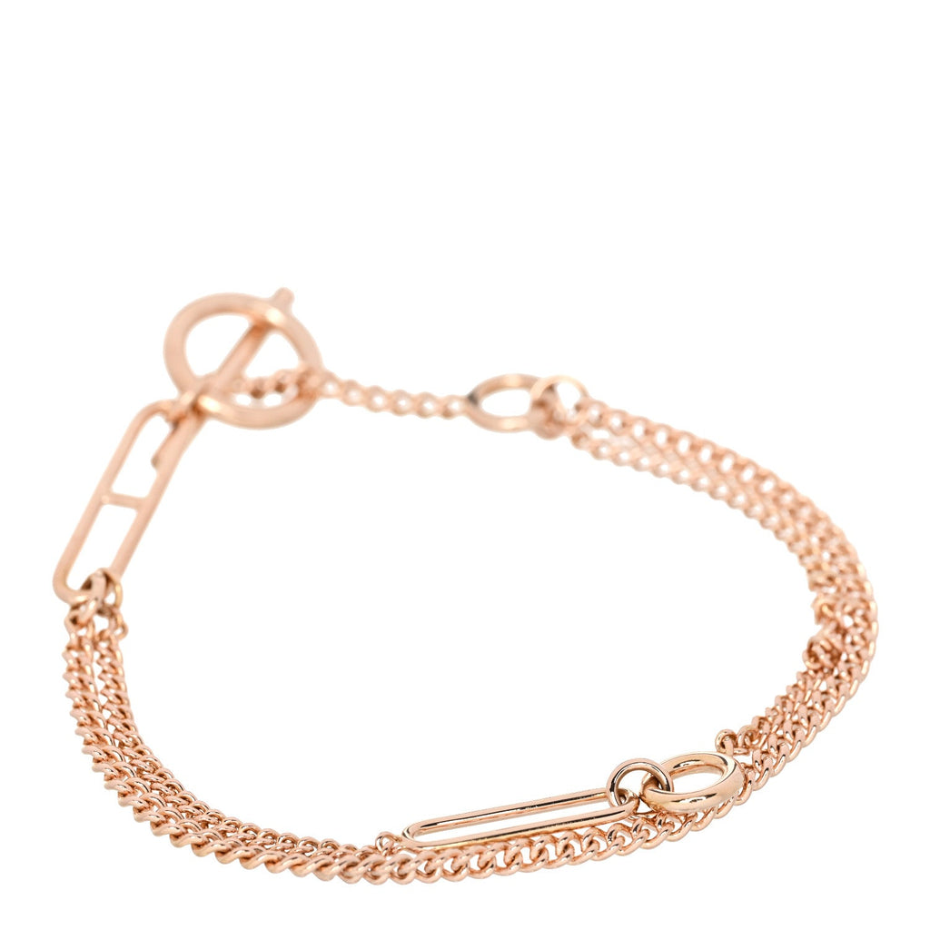 Hermes Rose Gold Echappee Bracelet