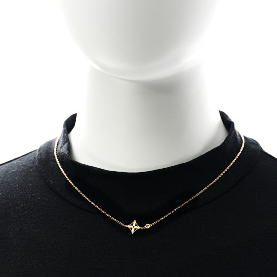 Louis Vuitton Gold Monogram Necklace