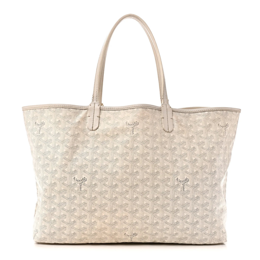 Goyard White Goyardine Saint Louis GM