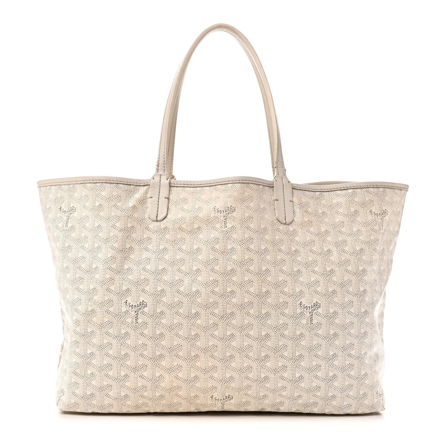 Goyard White Goyardine Saint Louis GM