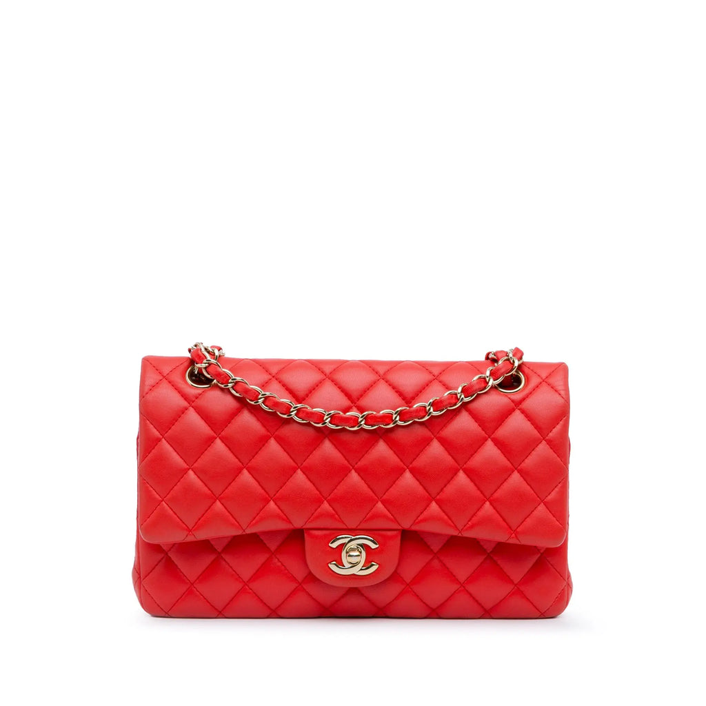 Chanel Red Quilted Lambskin Bag