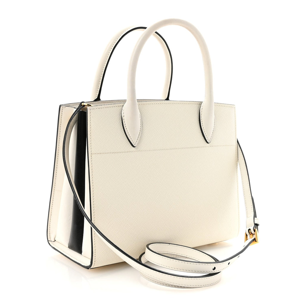 Prada Cream Saffiano Leather Tote