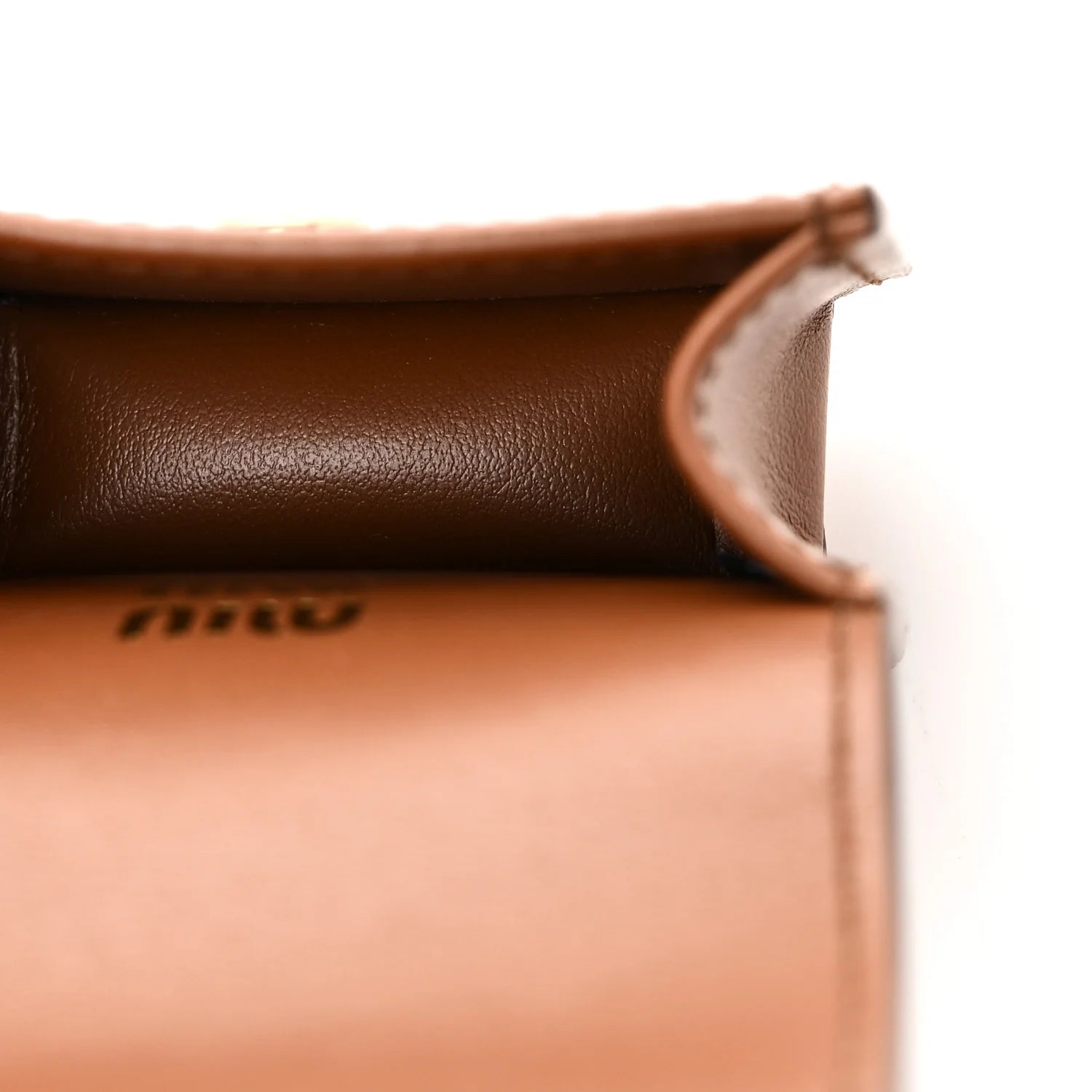Miu Miu Brown Leather Micro Bag