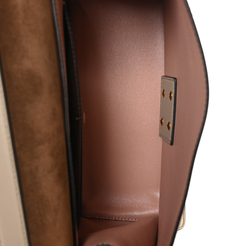 Fendi Beige Leather Shoulder Bag