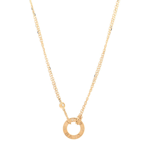 Cartier Yellow Gold Diamond Love Necklace