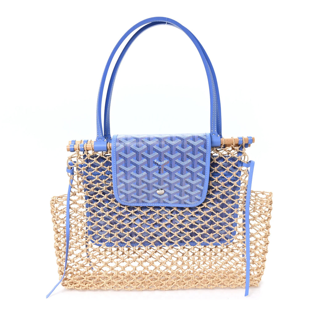 Goyard Blue Goyardine Méditerranee Tote