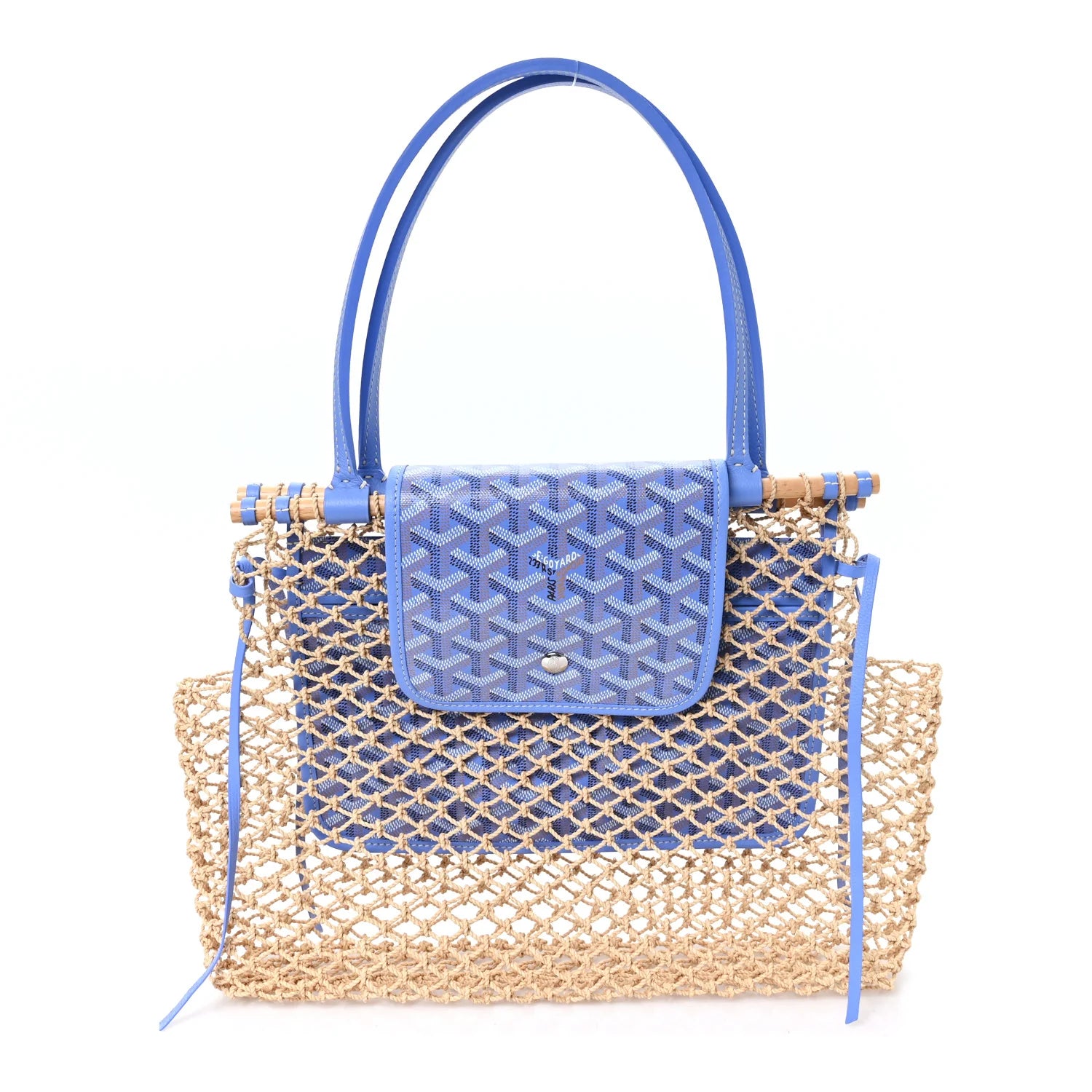 Goyard Blue Goyardine Méditerranee Tote