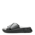Hermes Black Leather Go Sandals
