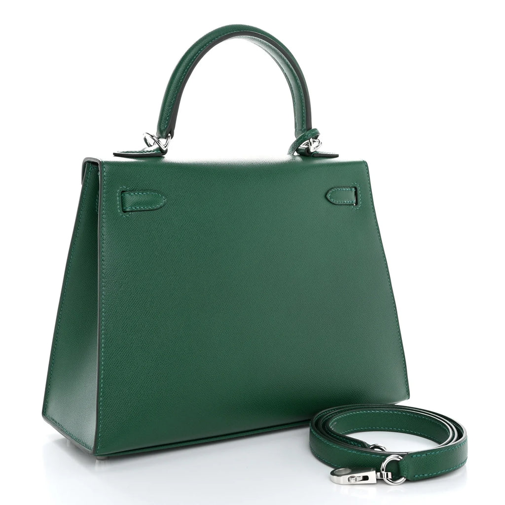 Hermes Green Epsom Kelly Handbag