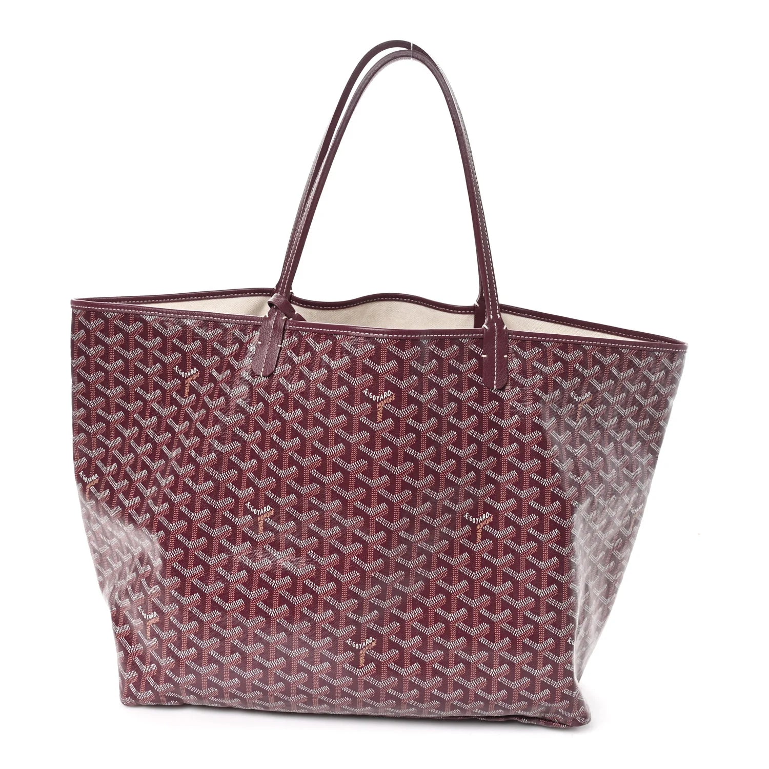 Goyard Burgundy Goyardine Saint Louis