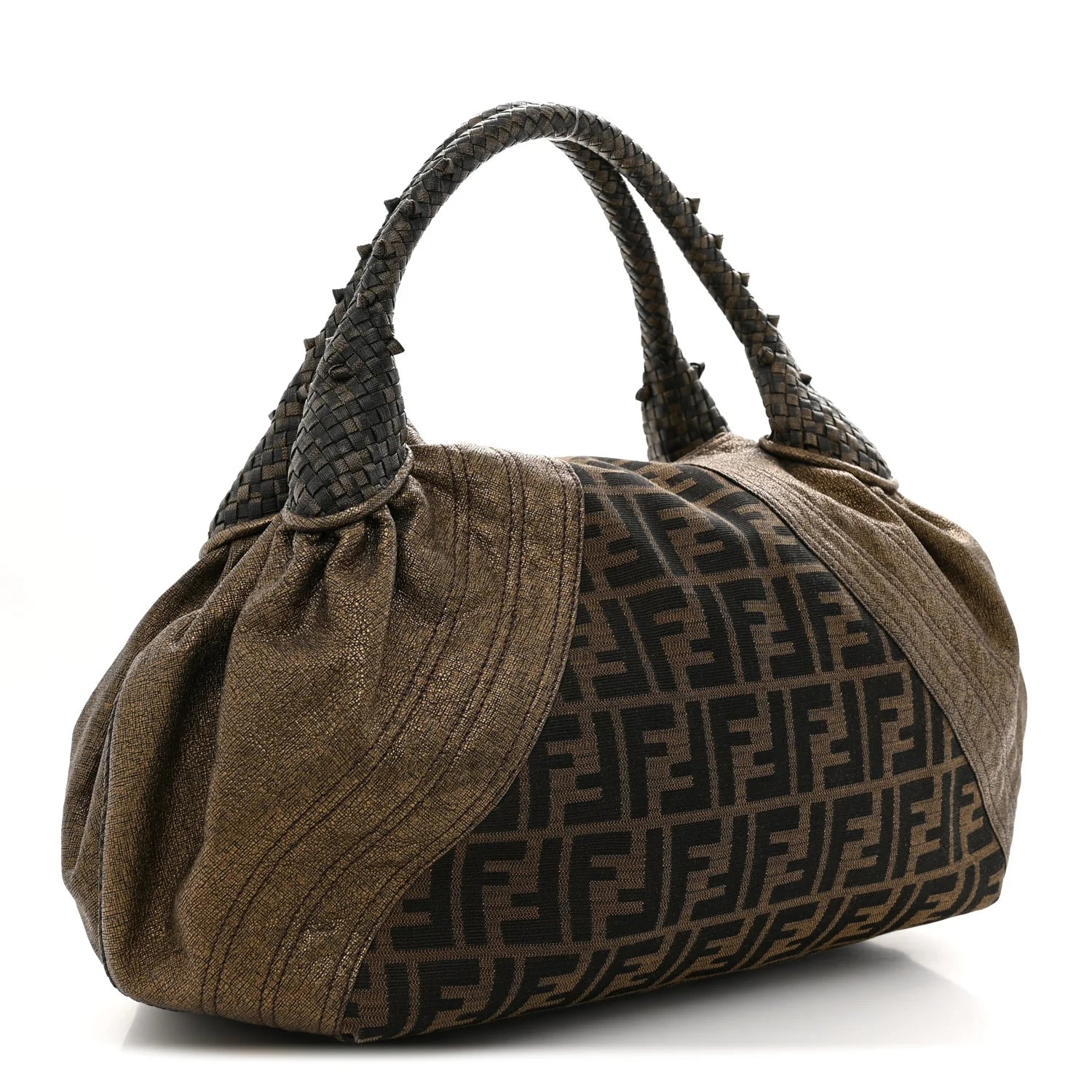 Fendi Metallic Zucca Spy Bag