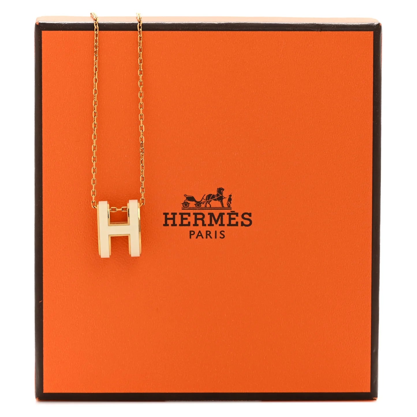 Hermes Gold Pop H Necklace