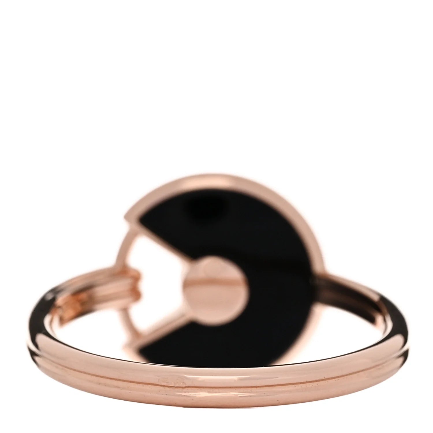 Cartier Rose Gold Onyx Ring