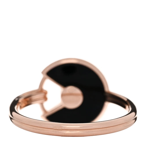 Cartier Rose Gold Onyx Ring