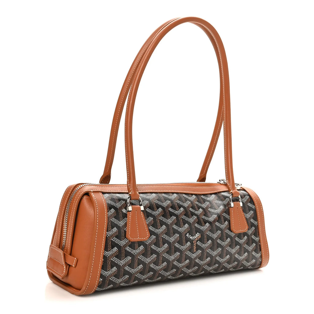 Goyard Black Goyardine Compiegne Bag