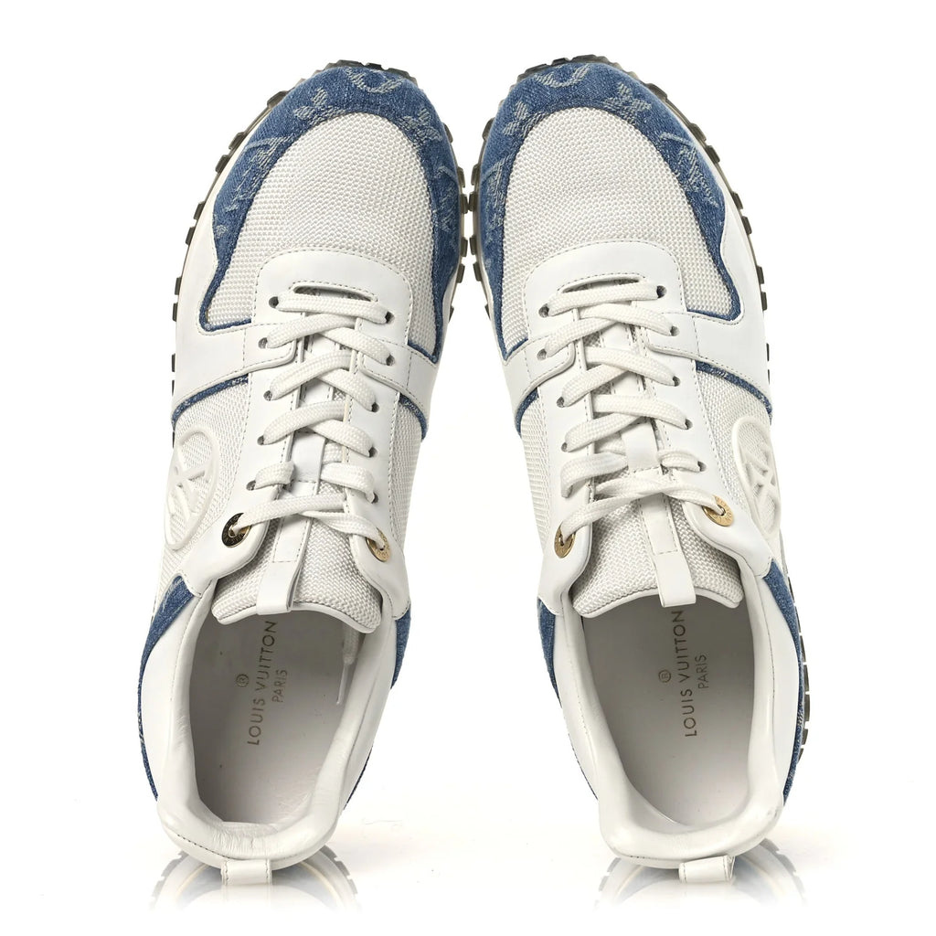 Louis Vuitton White Denim Sneakers