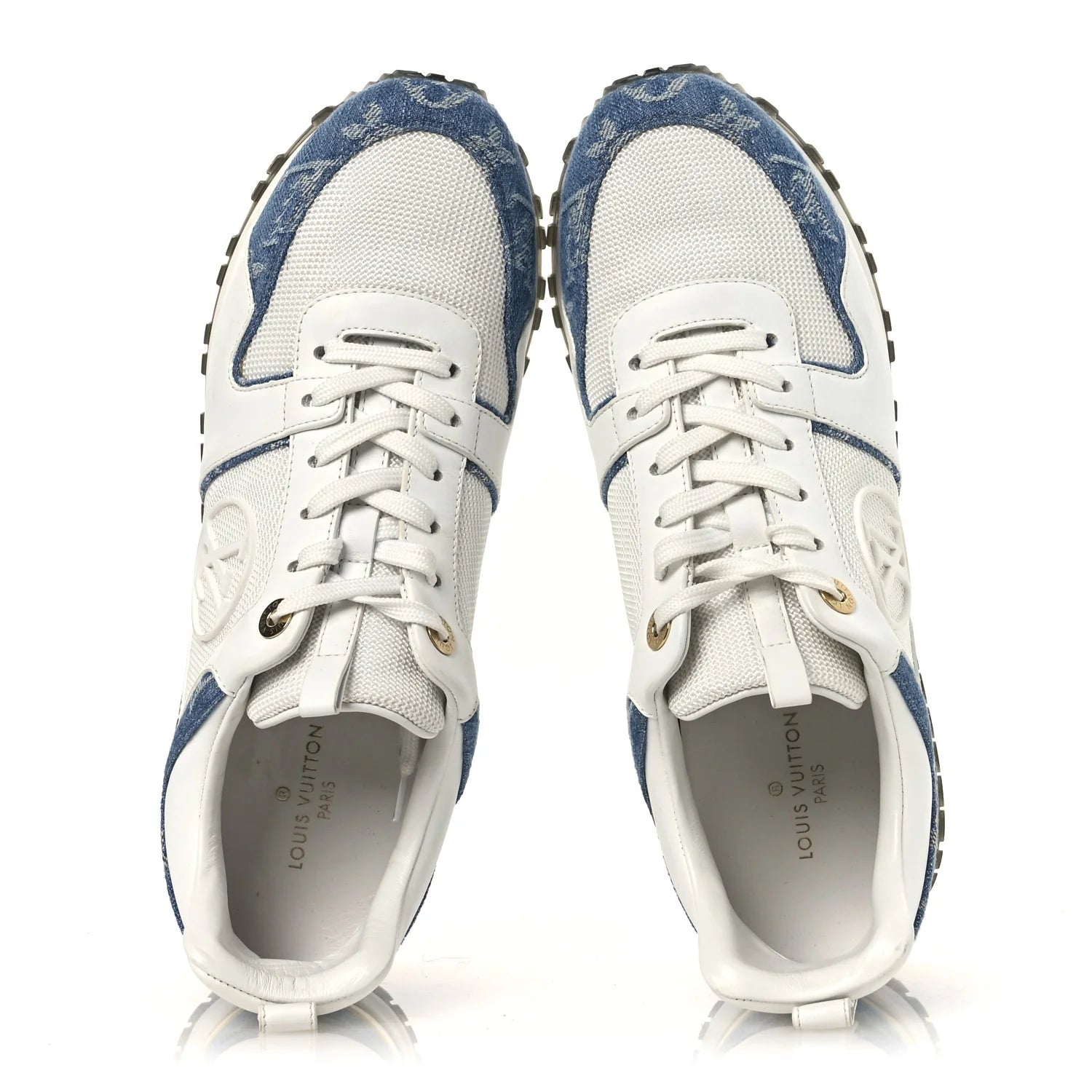 Louis Vuitton White Denim Sneakers