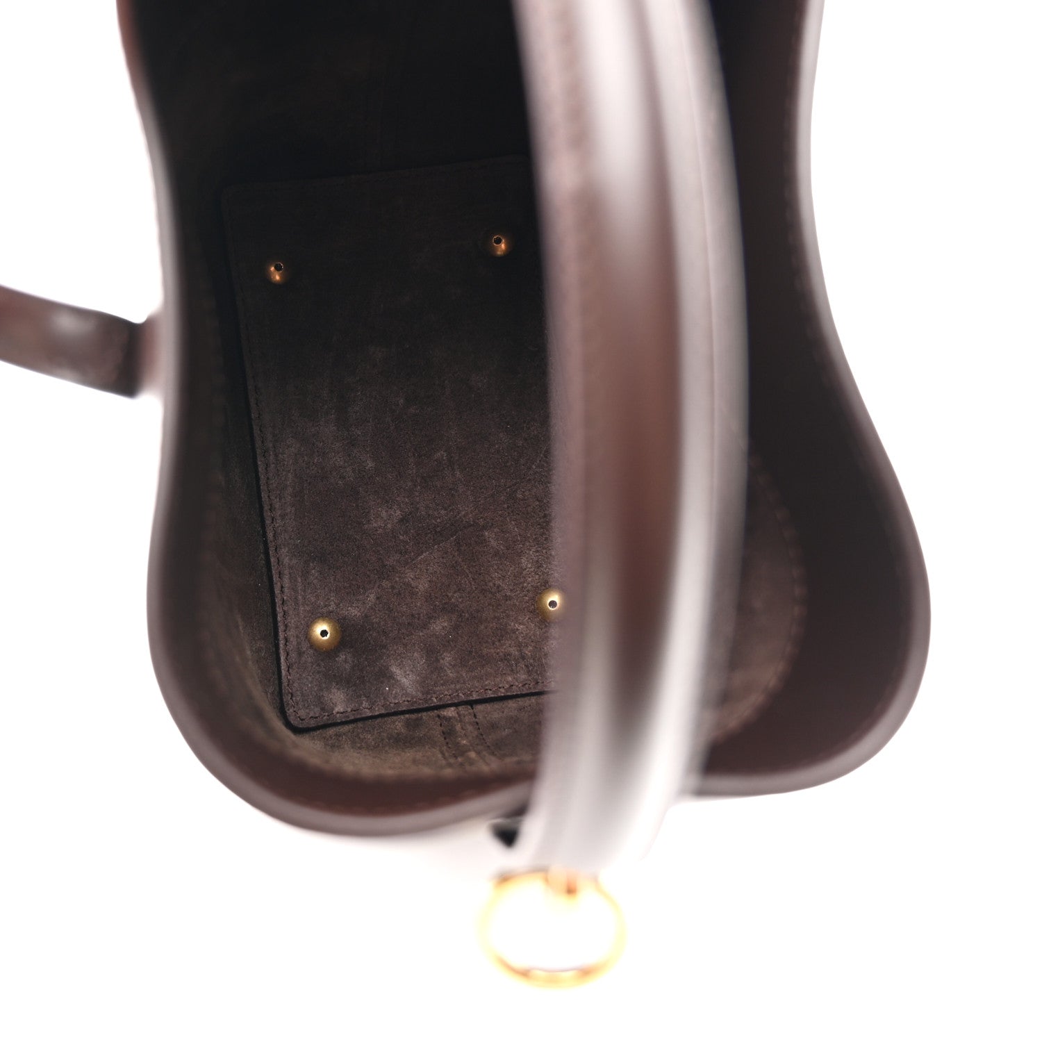 Saint Laurent Brown Leather Bucket Bag