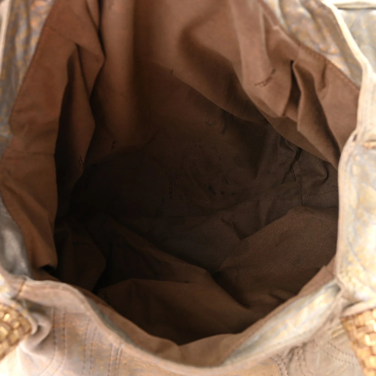 Fendi Metallic Leather Spy Bag