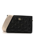 Gucci Black GG Matelassé Messenger