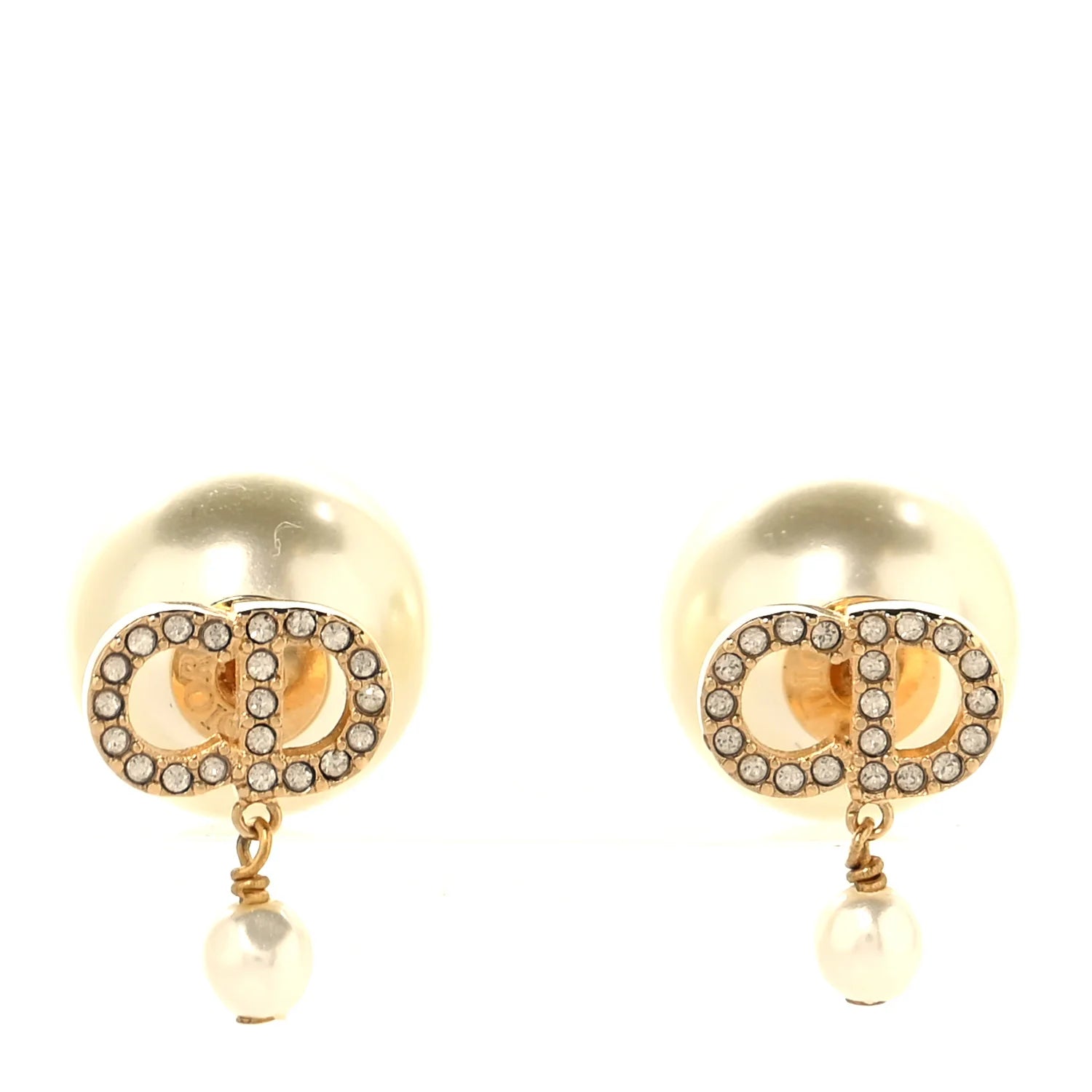 Dior CD Crystal Tribales Earrings
