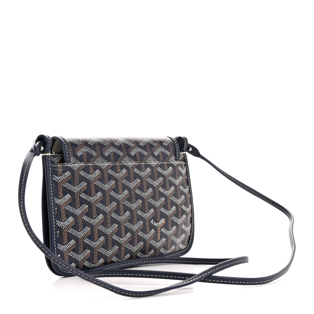 Goyard Navy Goyardine Belvedere Bag
