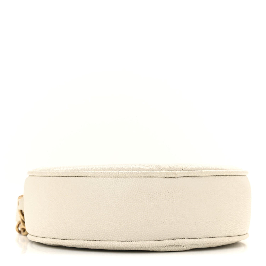 Saint Laurent White Round Bag