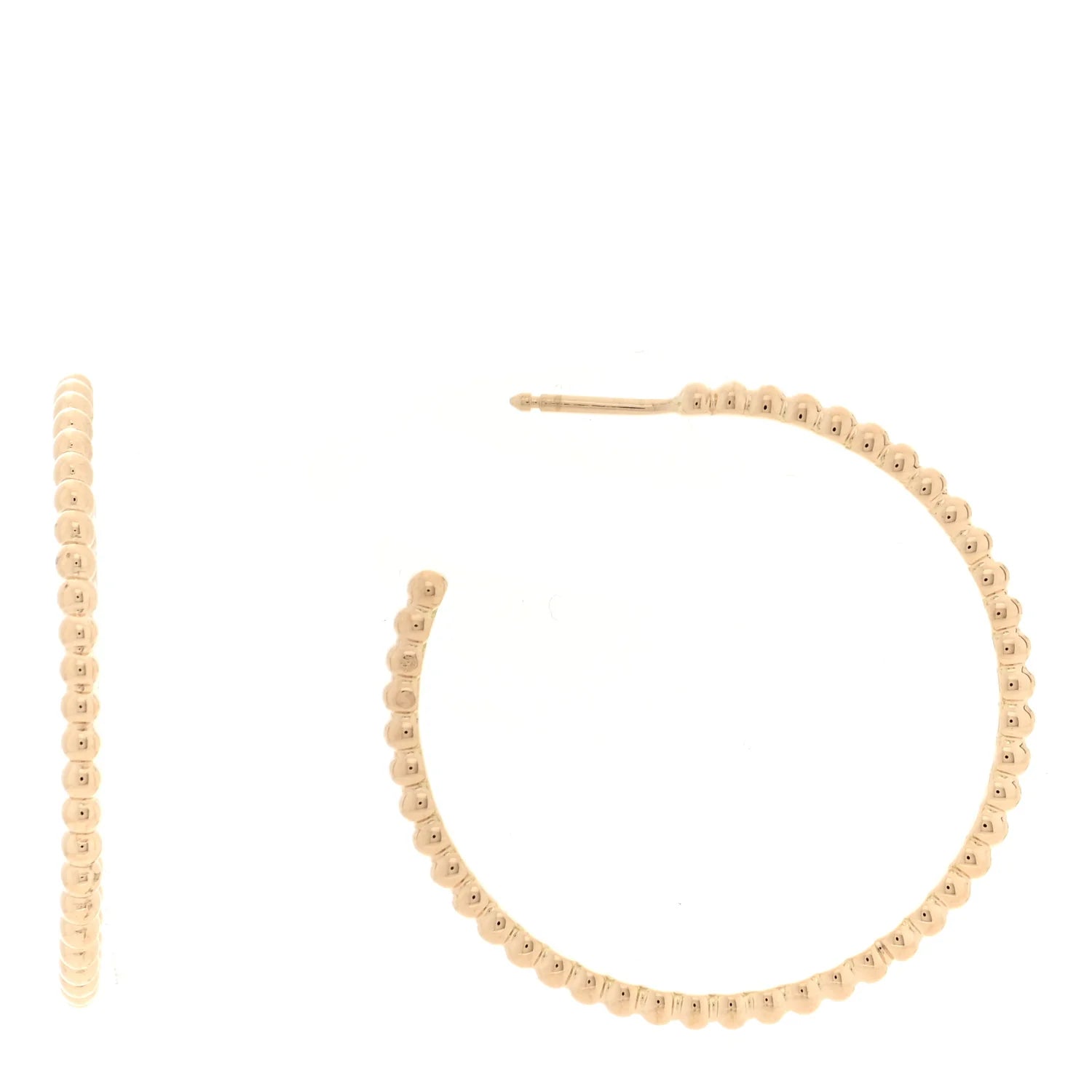 Van Cleef Gold Perlée Hoops