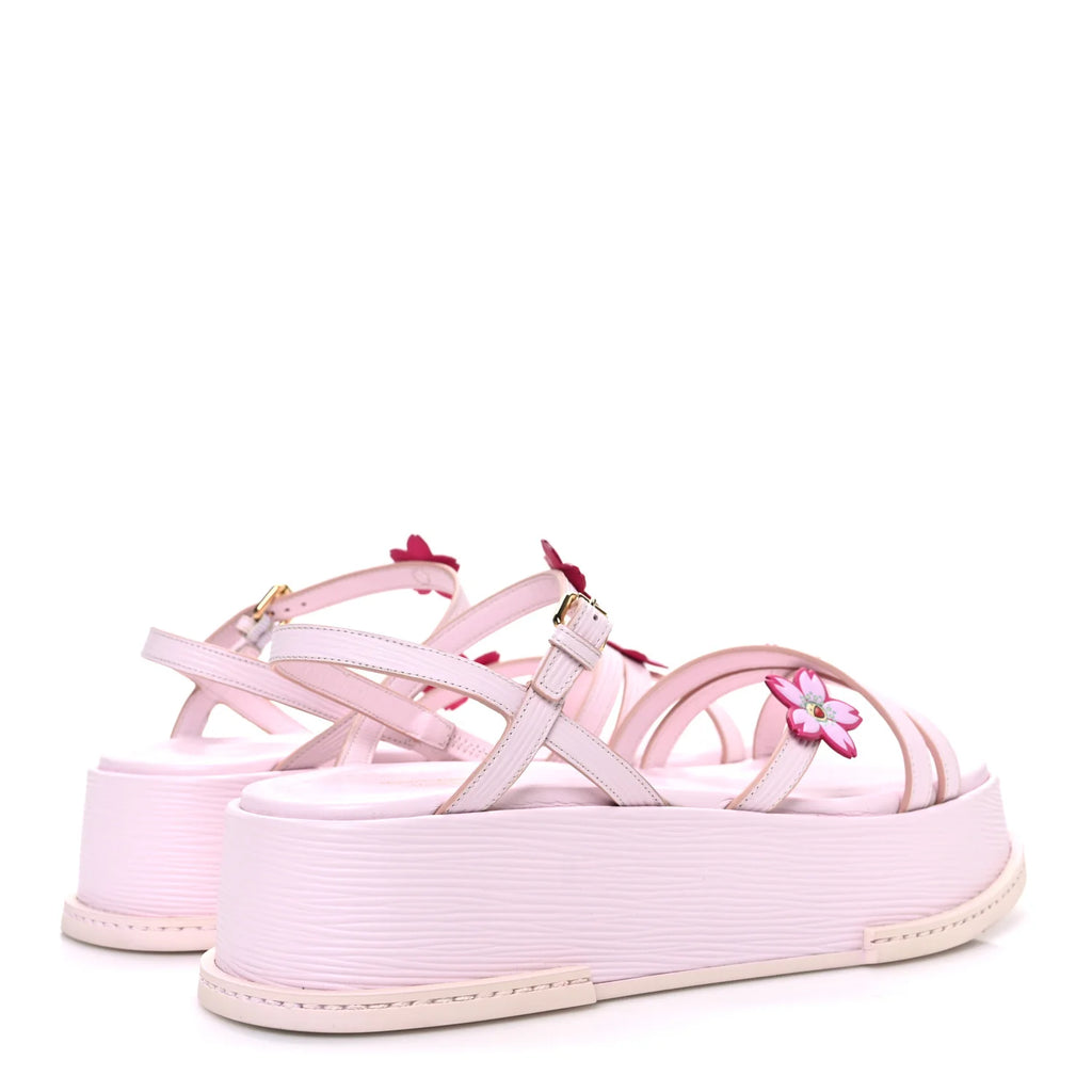 Louis Vuitton Pink Platform Sandals