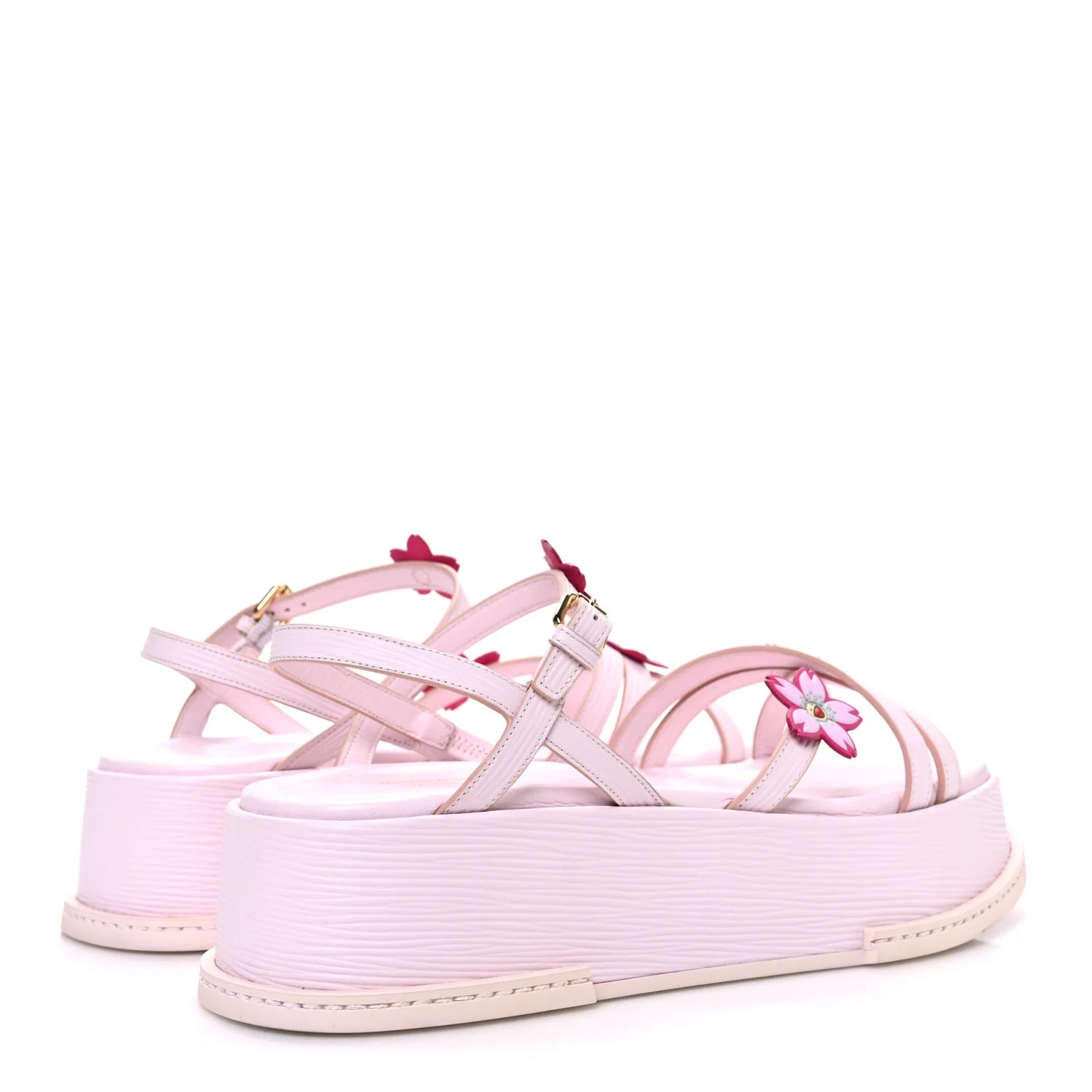 Louis Vuitton Pink Platform Sandals
