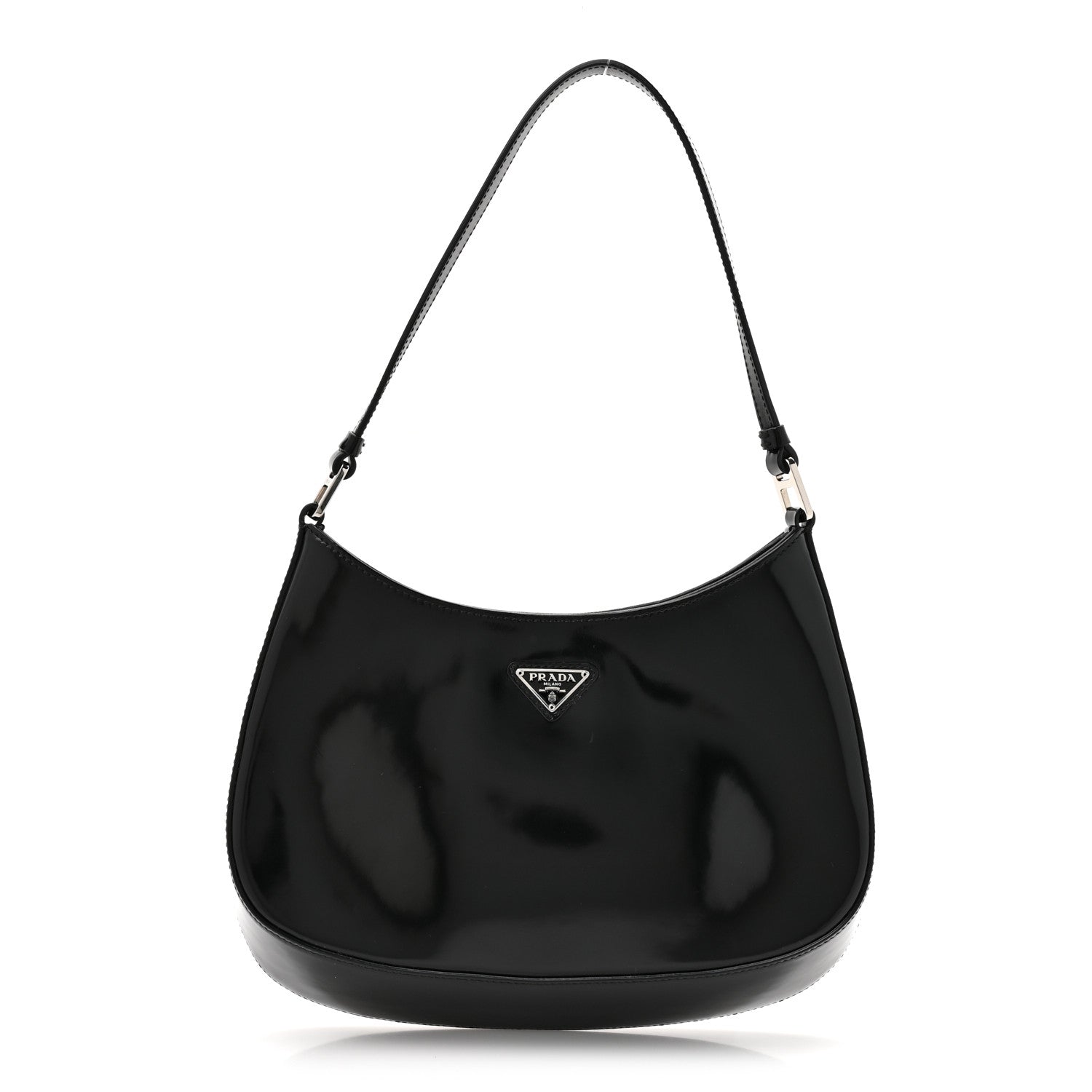 Prada Black Brushed Cleo Bag