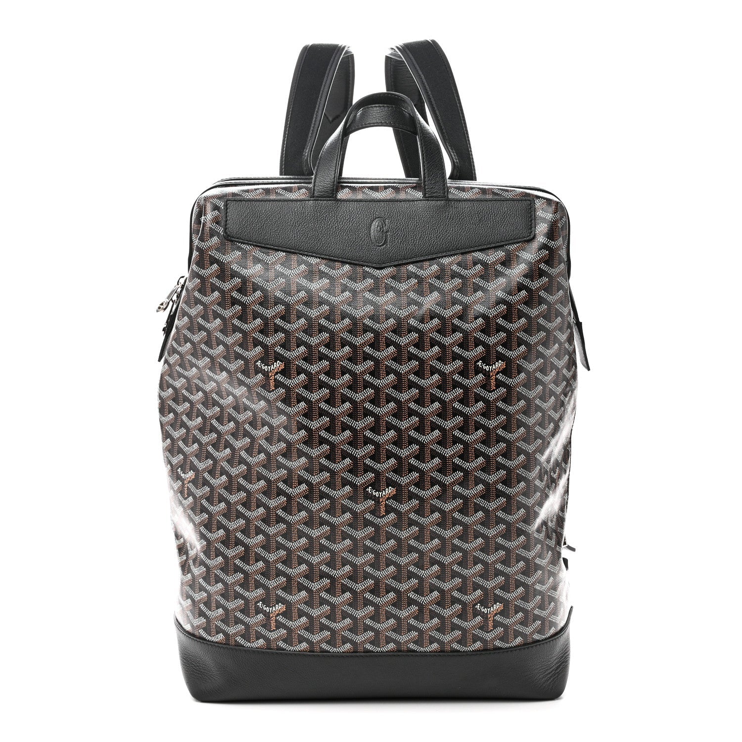 Goyard Black Goyardine Alpin Backpack