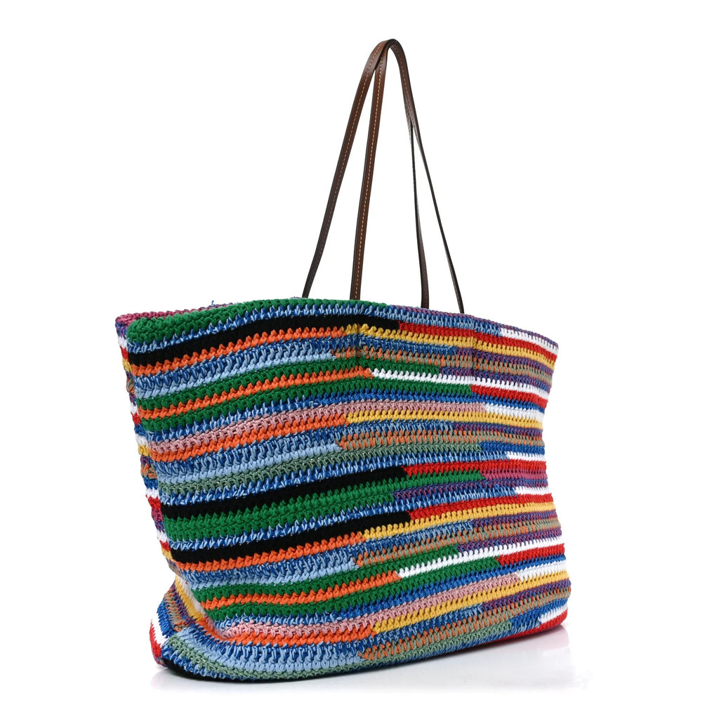 Miu Miu Multicolor Crochet Tote