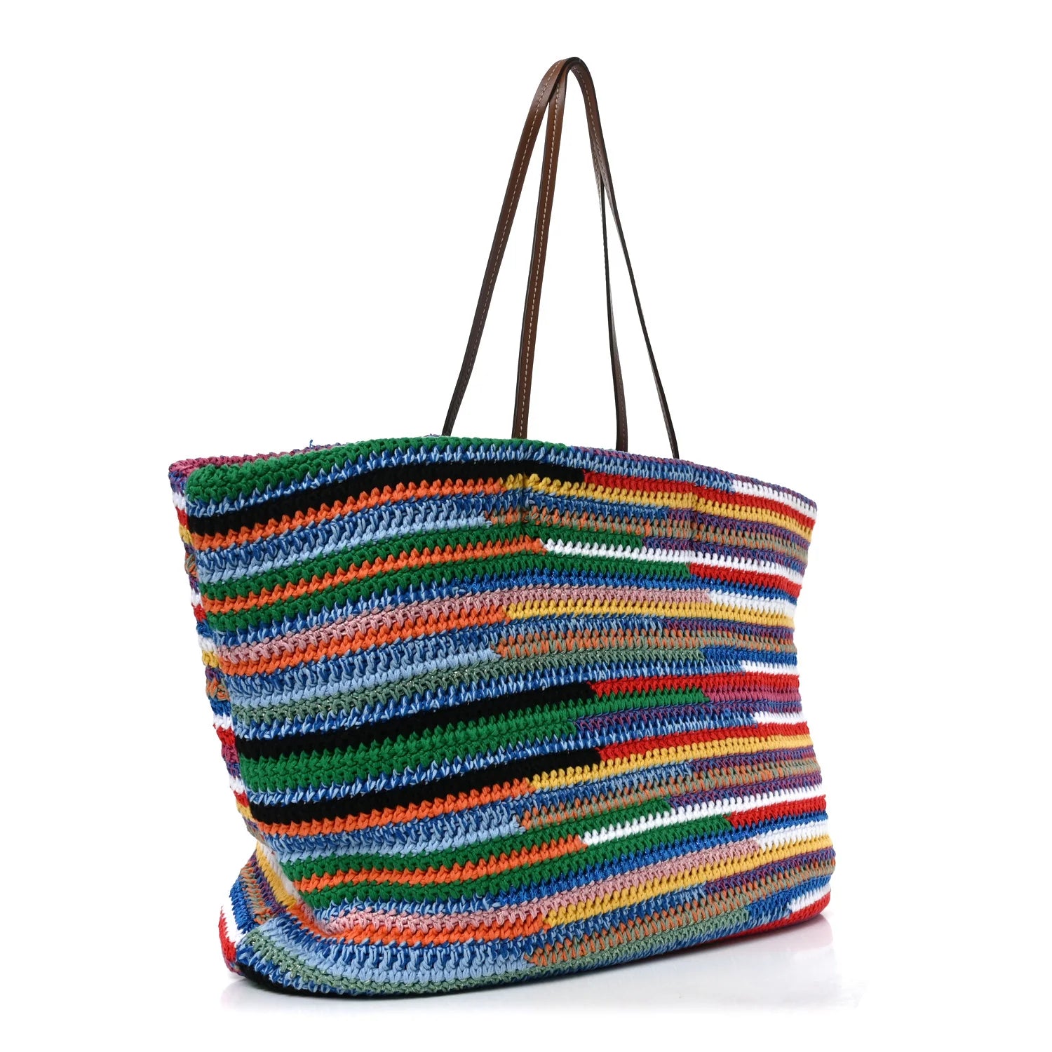 Miu Miu Multicolor Crochet Tote