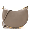 Fendi Taupe Leather O'Lock Swing