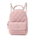 Chanel Pink Quilted Caviar Backpack