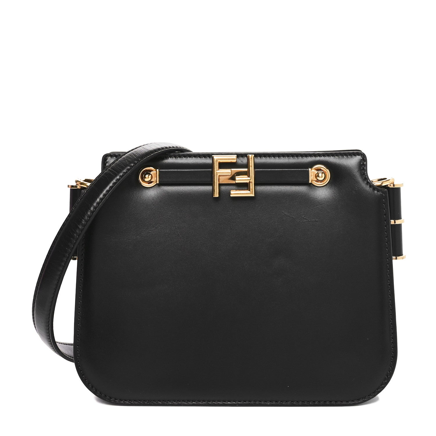 Fendi Black Leather Touch Bag