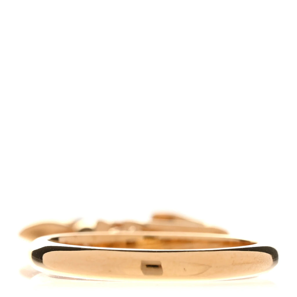 Louis Vuitton Gold Monogram Charm Ring