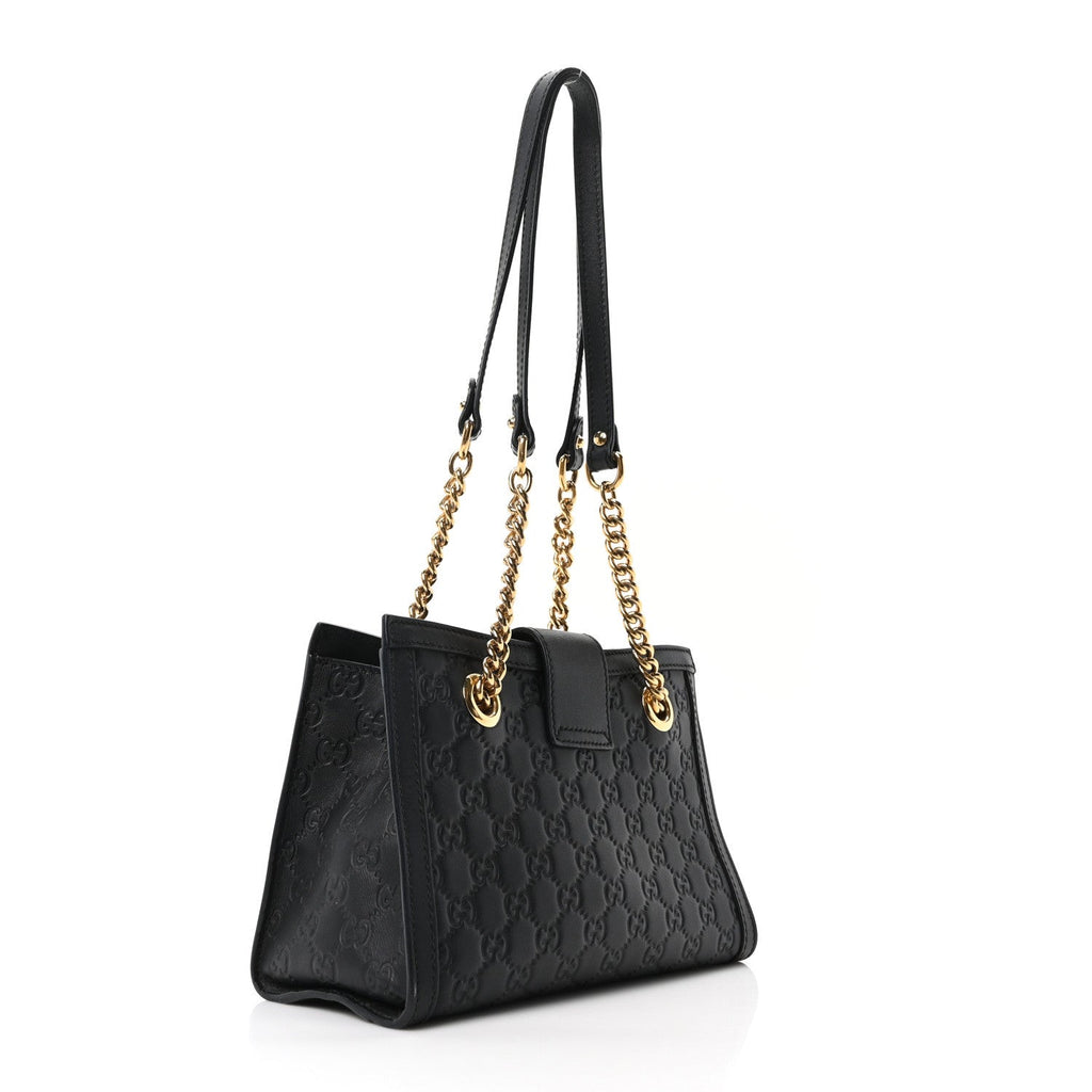 Gucci Black Signature Padlock Bag