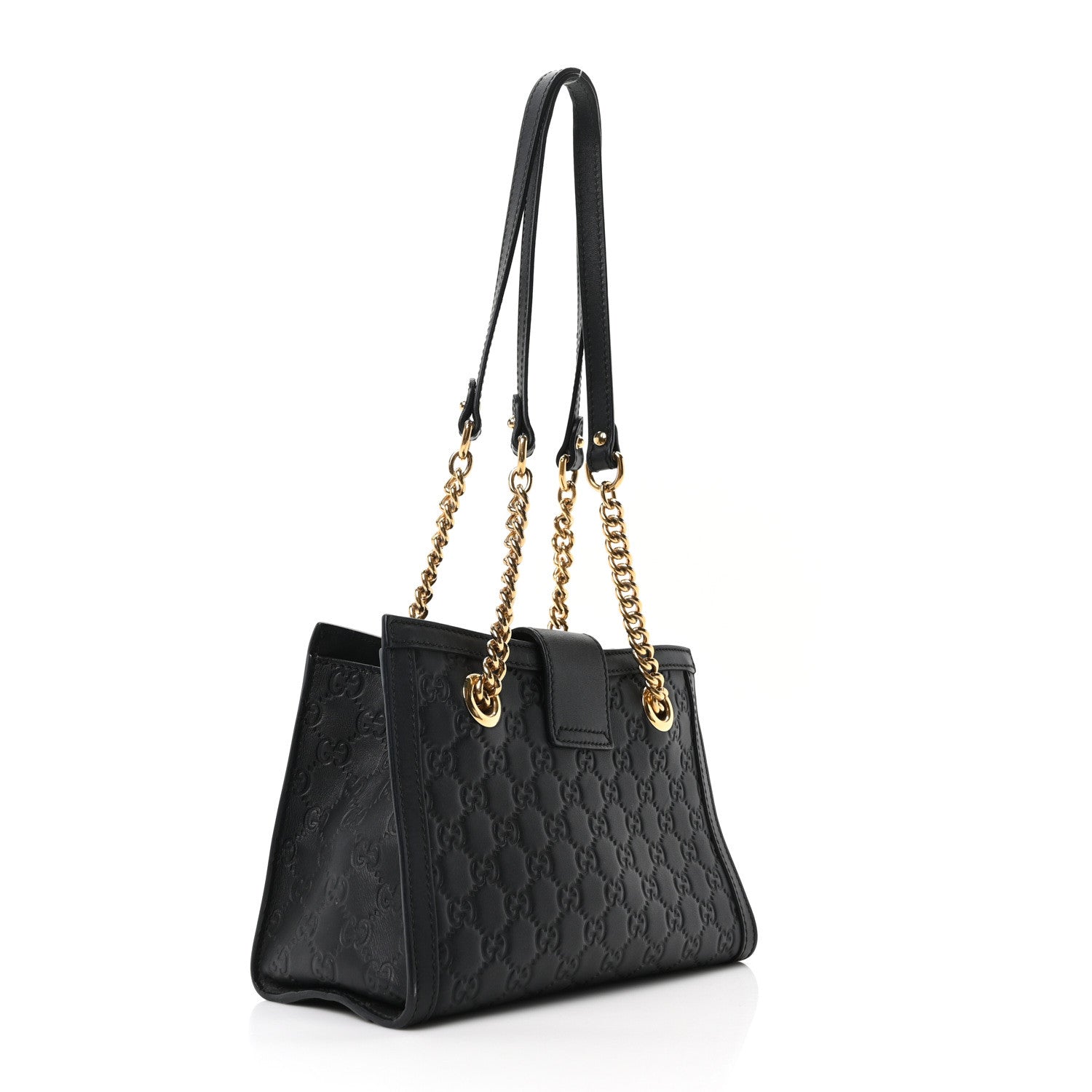 Gucci Black Signature Padlock Bag