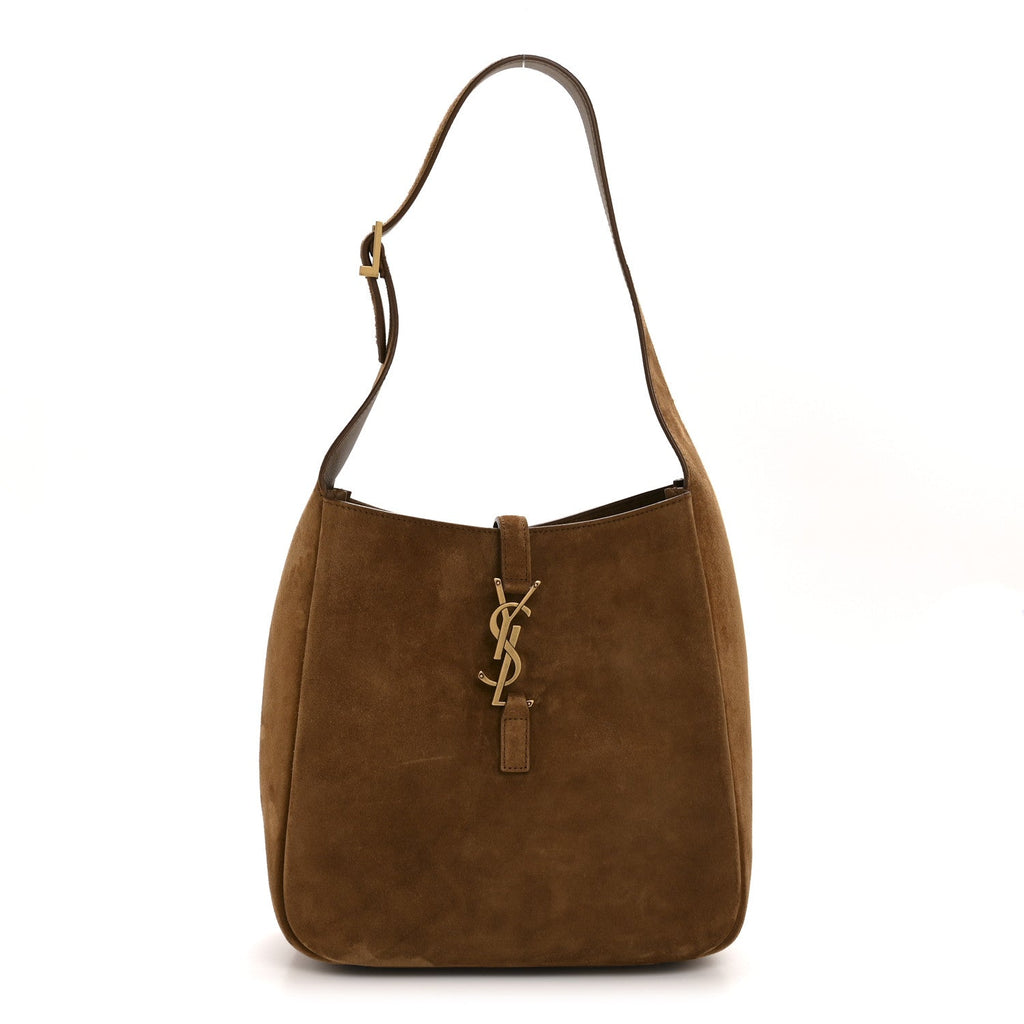 Saint Laurent Brown Suede Hobo