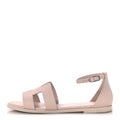 Hermes Pink Leather Santal Sandals