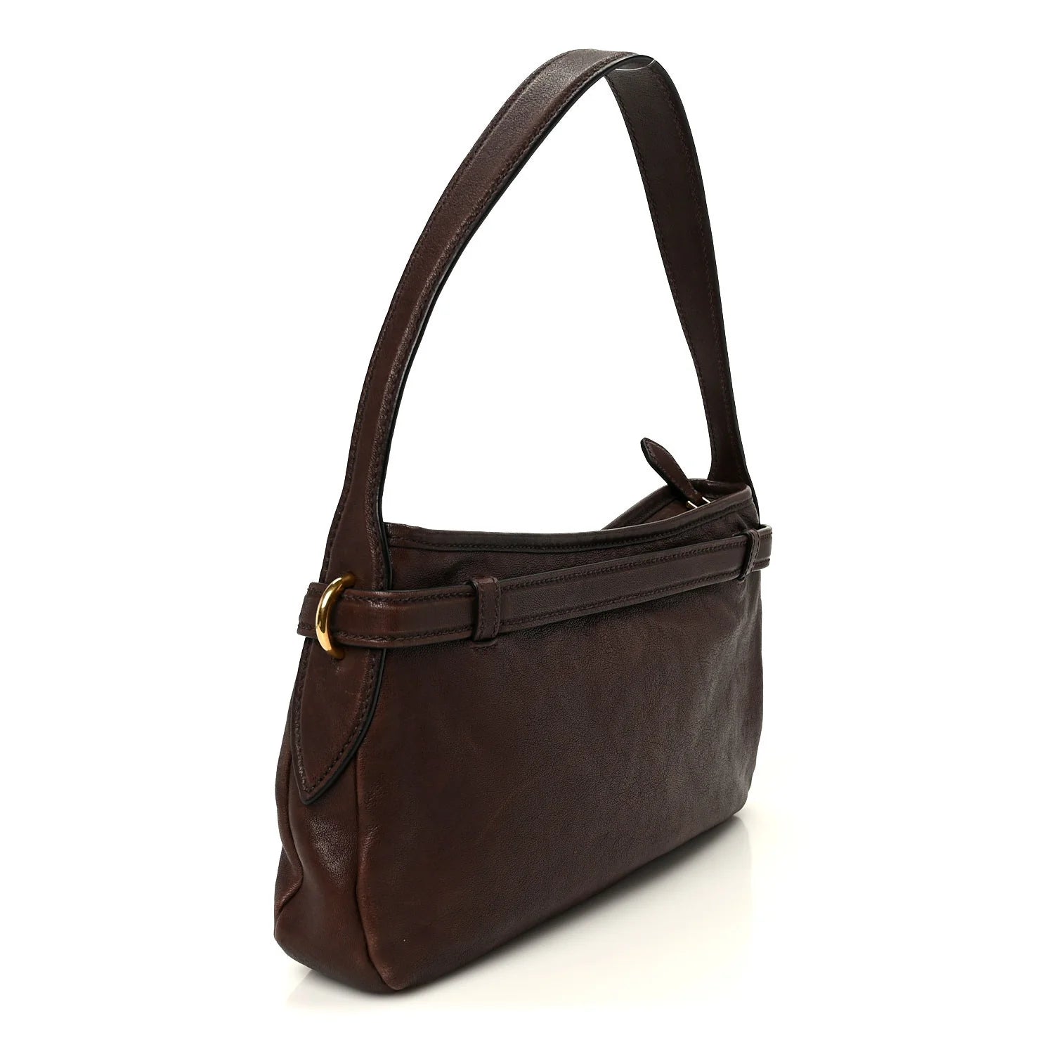 Miu Miu Brown Leather Shoulder Bag