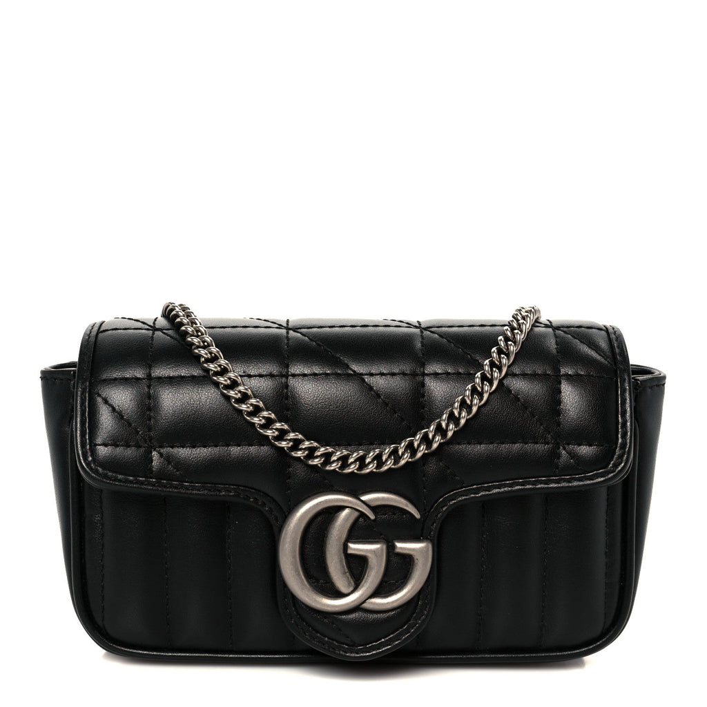 Gucci Black GG Marmont Bag