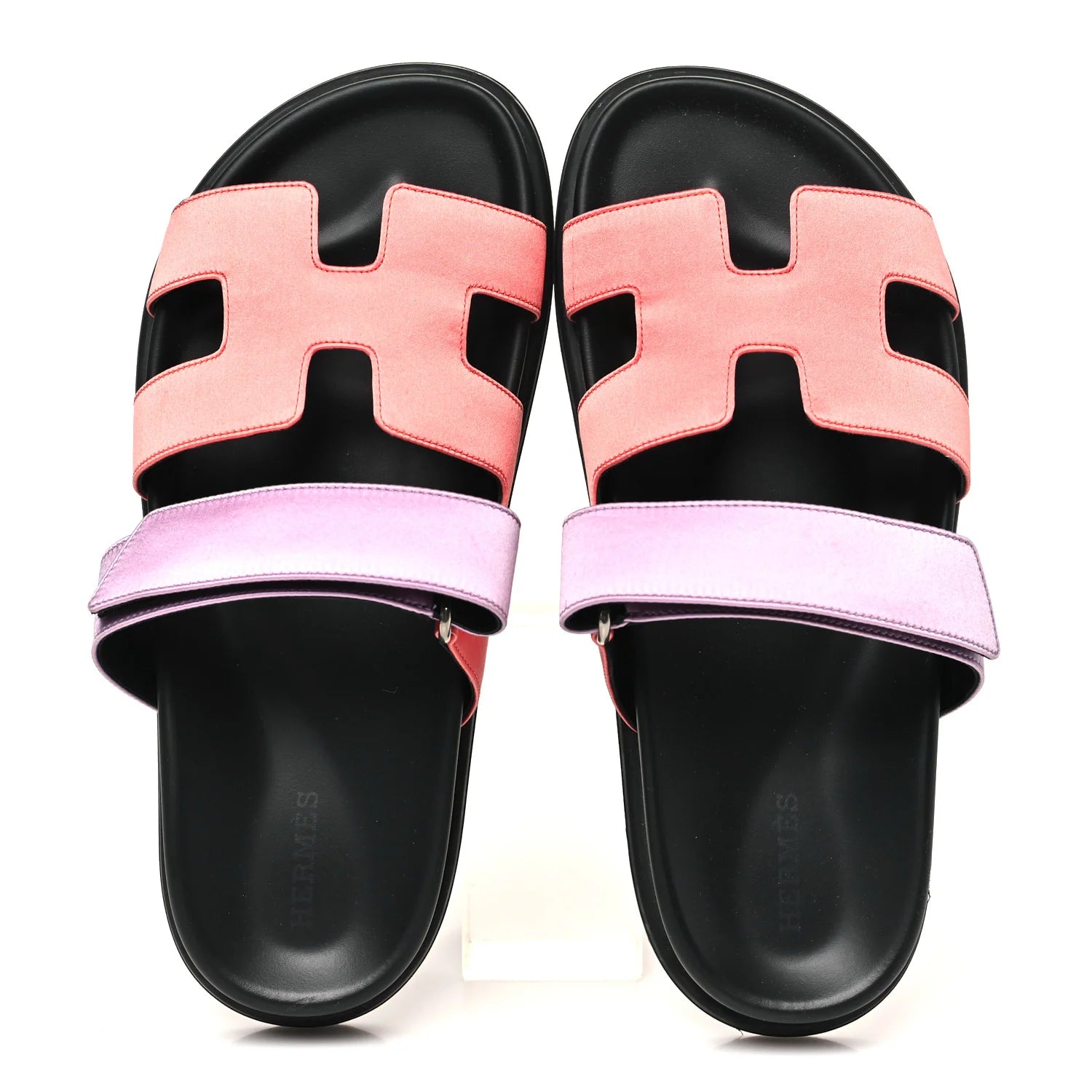 Hermes Bicolor Leather Chypre Sandals