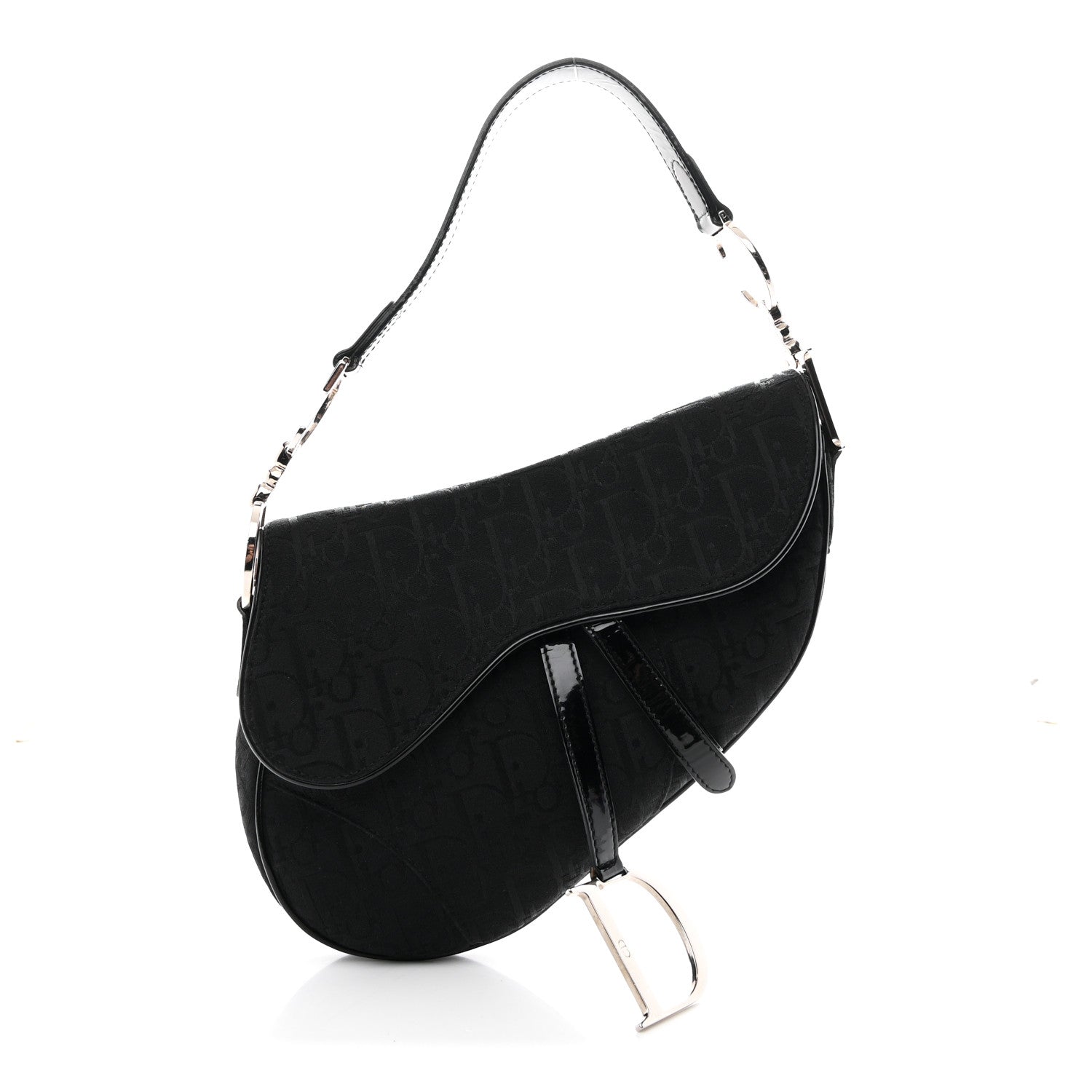 Dior Black Oblique Saddle Bag