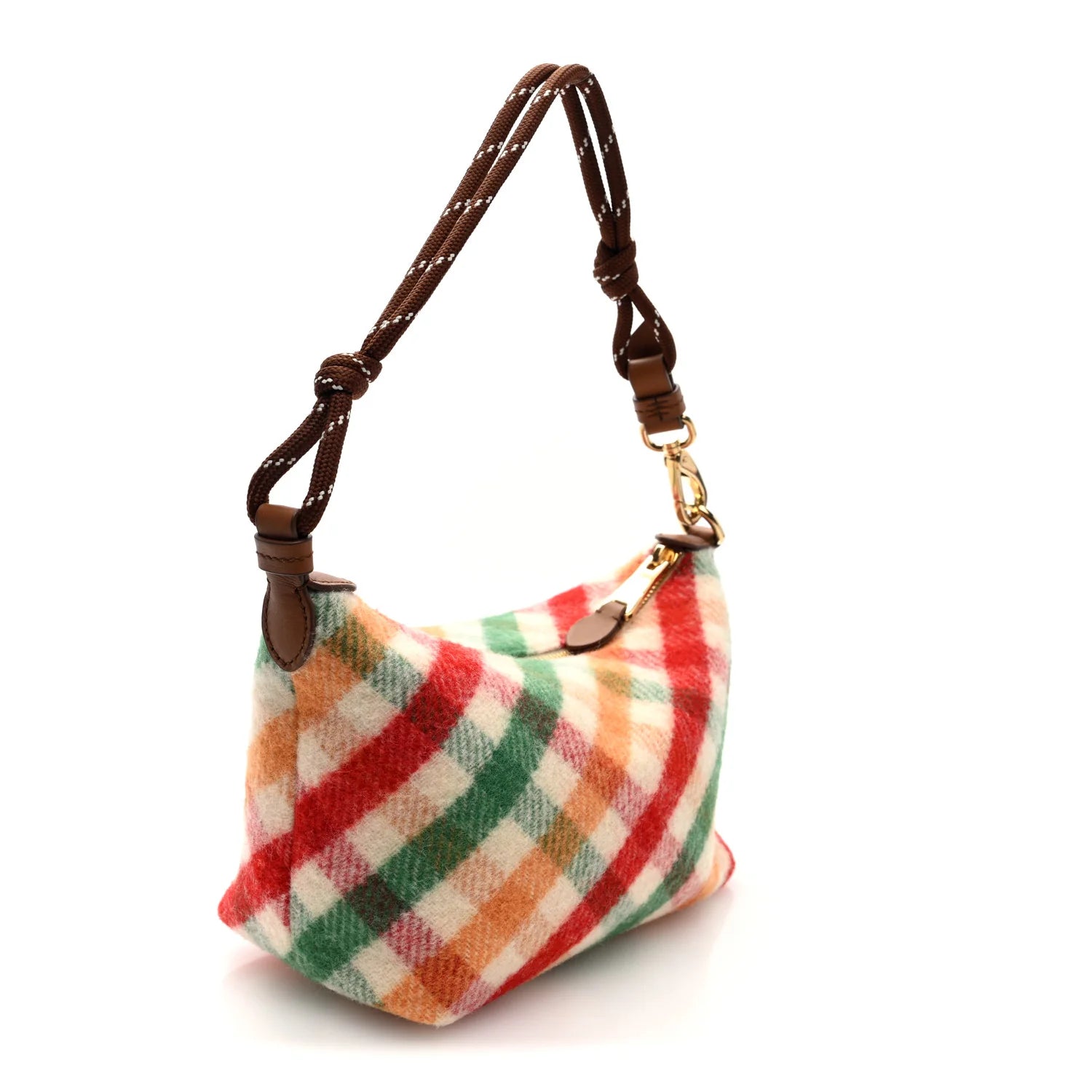 Miu Miu Multicolor Plaid Shoulder Bag