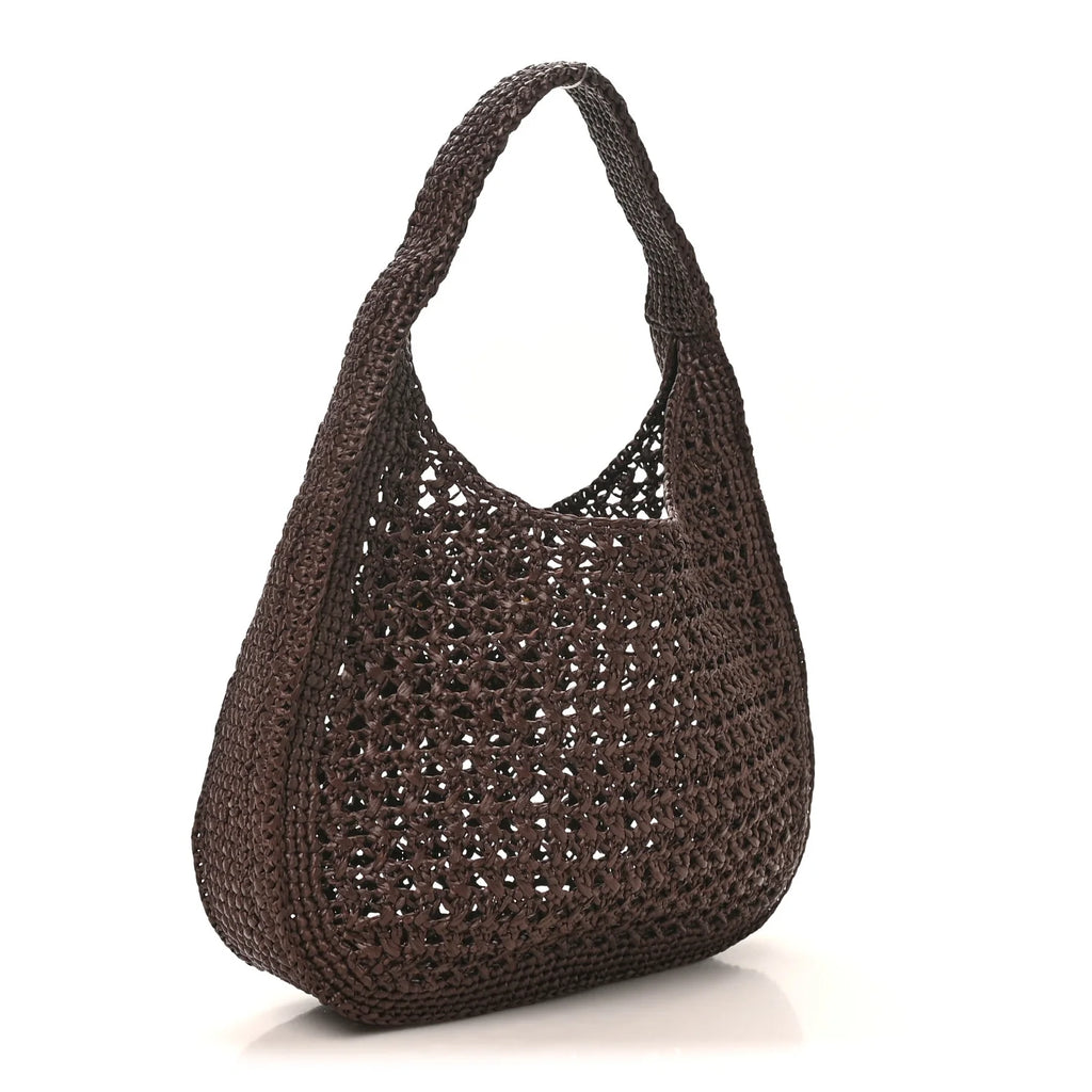 Miu Miu Brown Raffia Bag