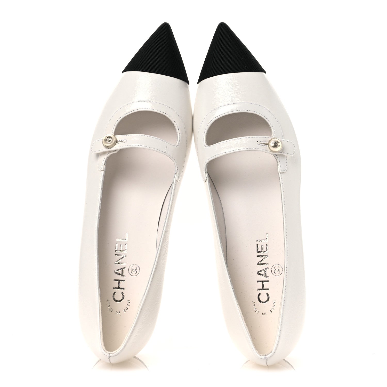 Chanel Two-Tone Cap-Toe Pumps