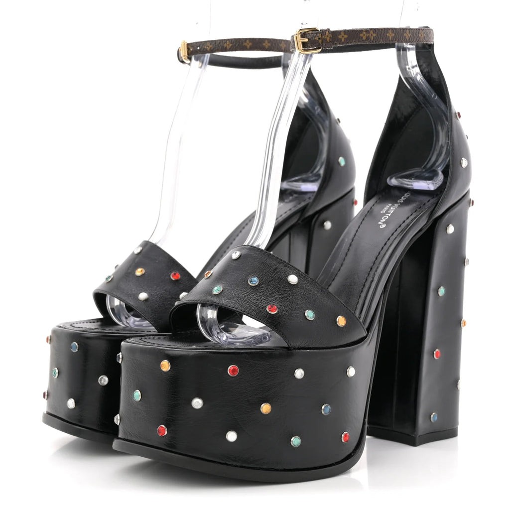Louis Vuitton Studded Platform Sandals